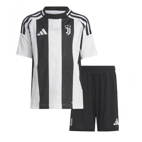 Dětský fotbalový dres Juventus 2024-25 Domácí Krátký Rukáv (+ trenýrky)